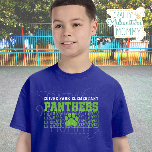 Cuivre Park Elementary Panthers Varsity T-Shirt