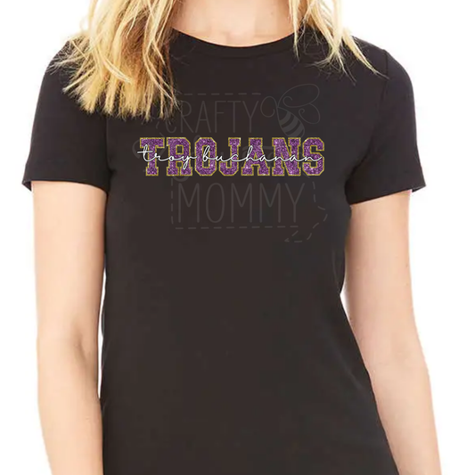 Troy Glitter Trojans T-Shirt