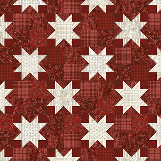 Benartex Fabrics American Valor American Quilt Dark Red