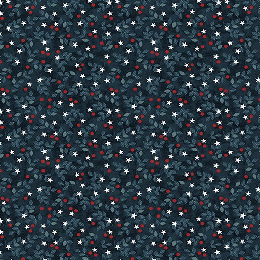 Benartex Fabrics American Valor Star Vine Navy/Red