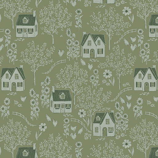 Benartex Fabrics Heirloom Garden Tonal Medium Moss