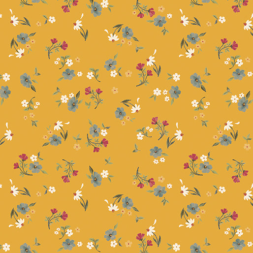 Benartex Fabrics Heirloom Garden Heirloom Floral Yellow