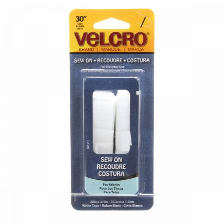 VELCRO® Brand Fastener Regular Duty Strip White 3/4in x 30in