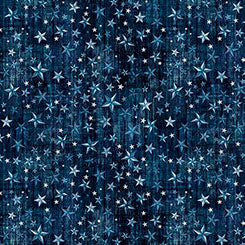 QT Fabrics American Country Stars Navy