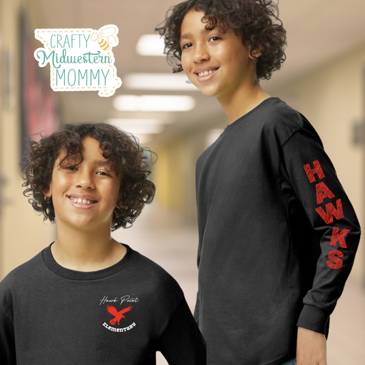 Hawk Point Elementary Hawks Long Sleeve Tee