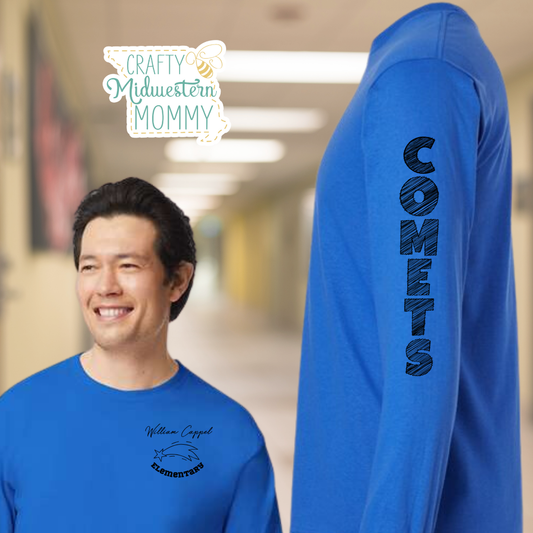 William Cappel Elementary Comets Long Sleeve Tee