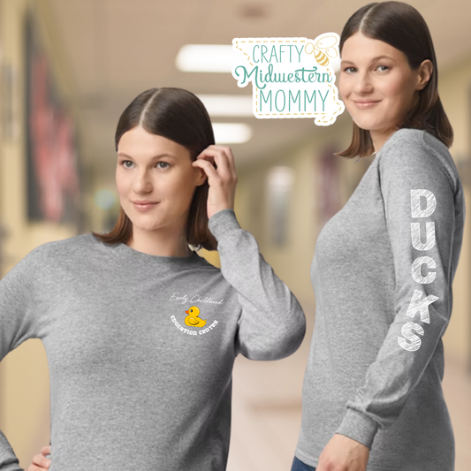 Early Childhood Education Center Ducks Long Sleeve Tee