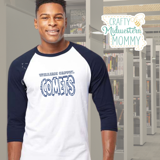 William Cappel Elementary Comets Adult Raglan