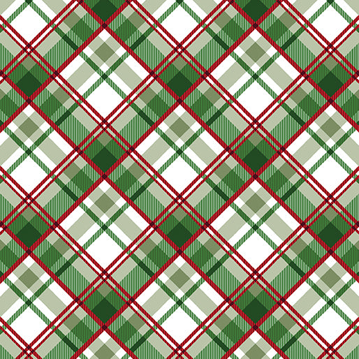 Benartex Fabrics Heartland Holiday Plaid Green