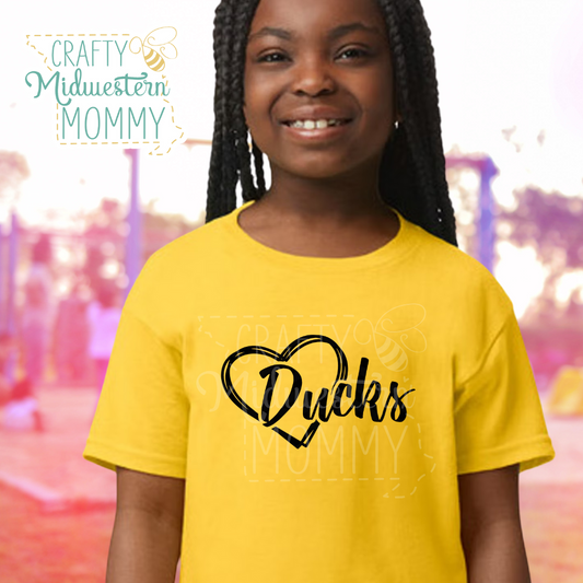 Early Childhood Education Center Ducks Heart T-Shirt