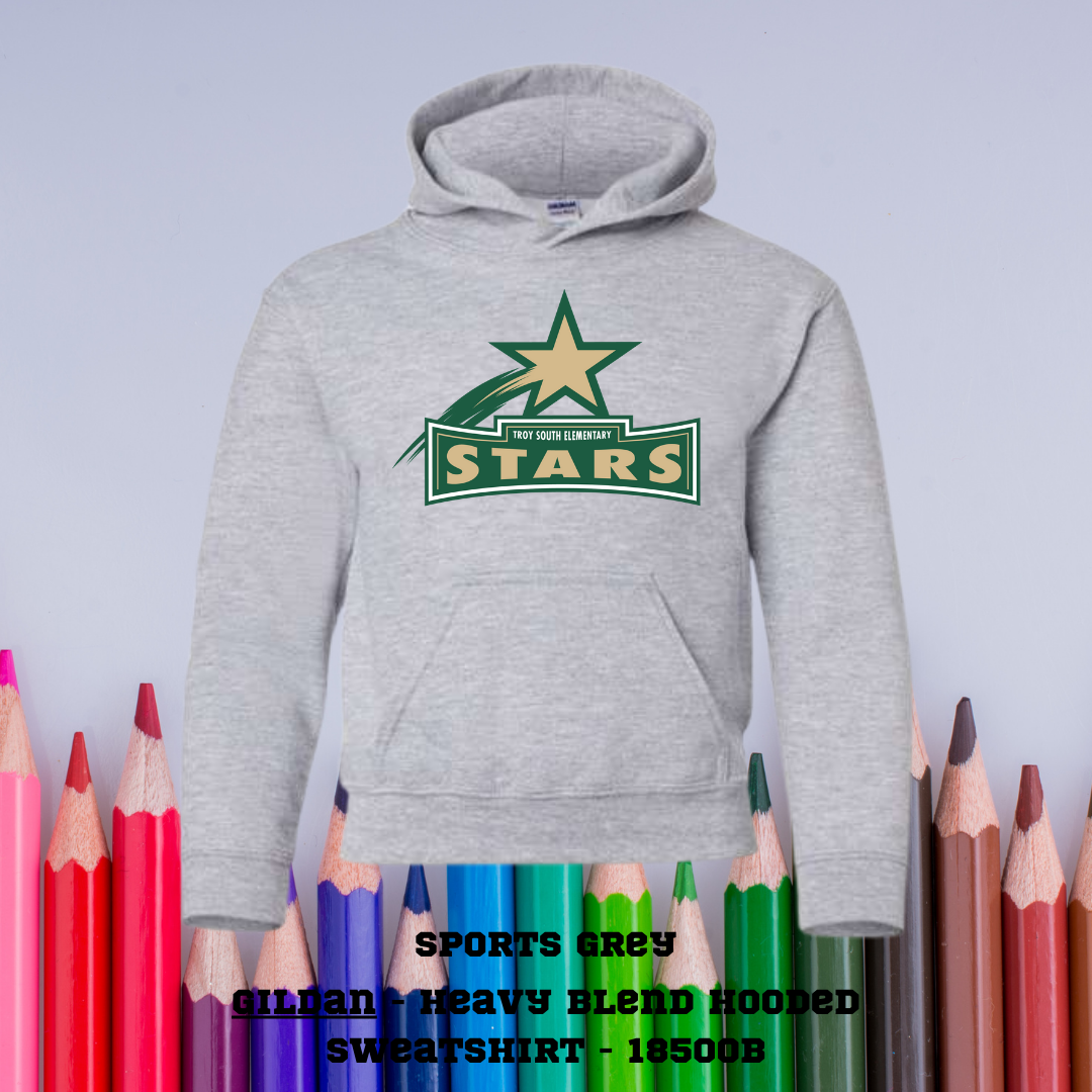 Troy South Elementary Color Logo Hoodie