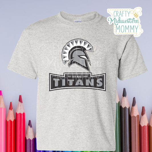 Troy South Middle Color Logo T-Shirt