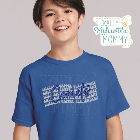 William Cappel Elementary Comets Wave T-Shirt