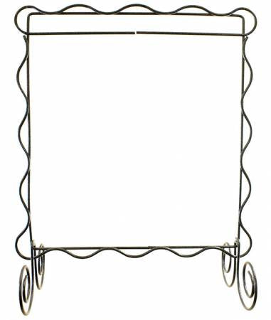 Quilt Stand- 8in x 8in Scalloped Stand Charcoal