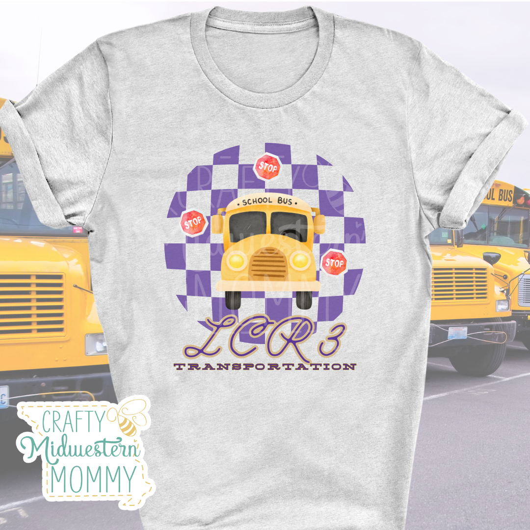 LCR3 Transportation Bus Retro T-Shirt