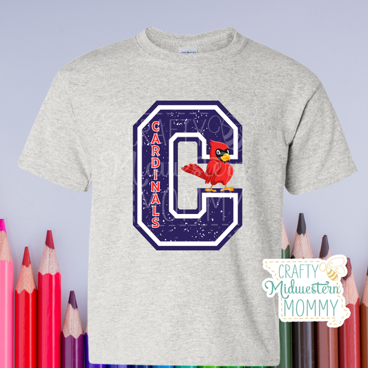 Claude Brown Elementary Cardinals Varsity T-Shirt