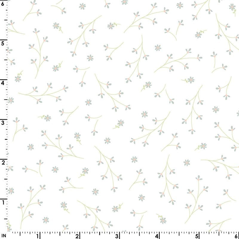 Maywood Studio Pretty Petals White/Gray