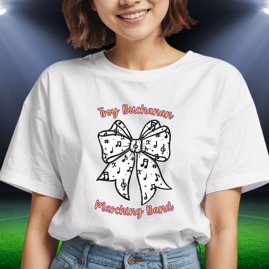 Troy Buchanan Marching Band Bow T-Shirt