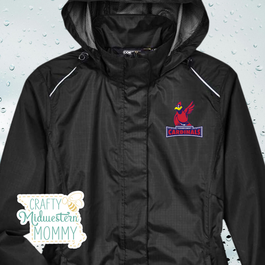 Claude Brown Elementary Cardinals Women's Rain Jacket