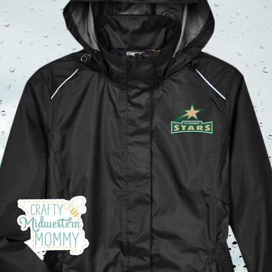 Troy South Elementary Stars Women's Rain Jacket