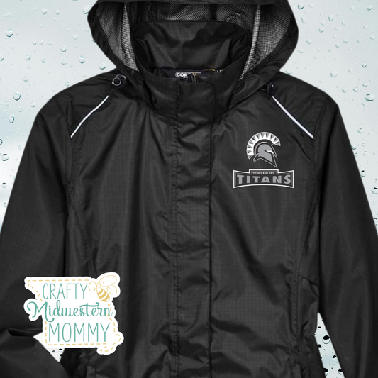 Troy South Middle School Titans Women's Rain Jacket