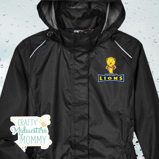 Main Street Elementary Lions Women's Rain Jacket