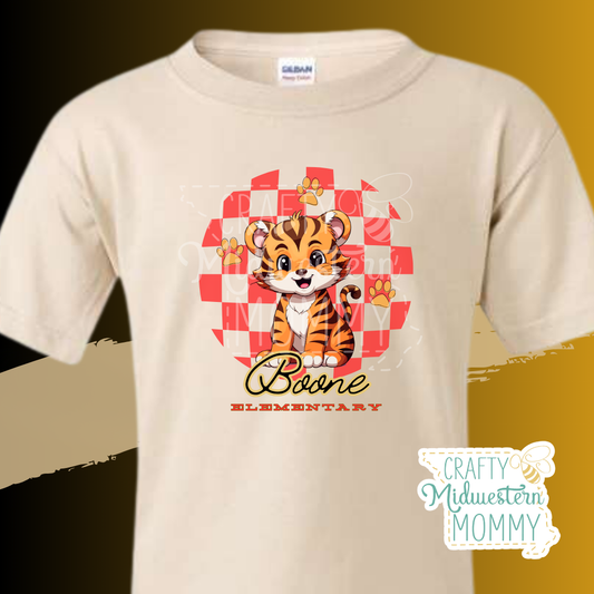 Boone Elementary Tigers Retro T-Shirt