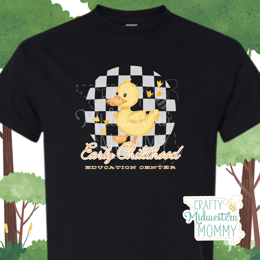 Early Childhood Education Center Ducks Retro T-Shirt