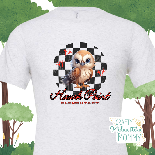 Hawk Point Elementary Hawks Retro T-Shirt