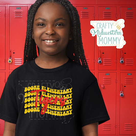 Boone Elementary Tigers Wave T-Shirt