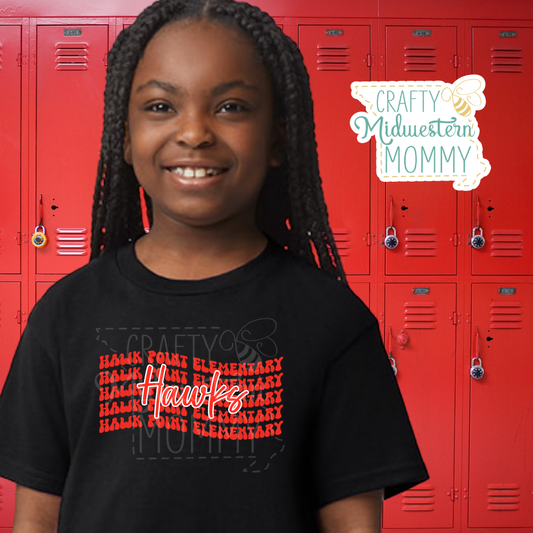 Hawk Point Elementary Hawks Wave T-Shirt