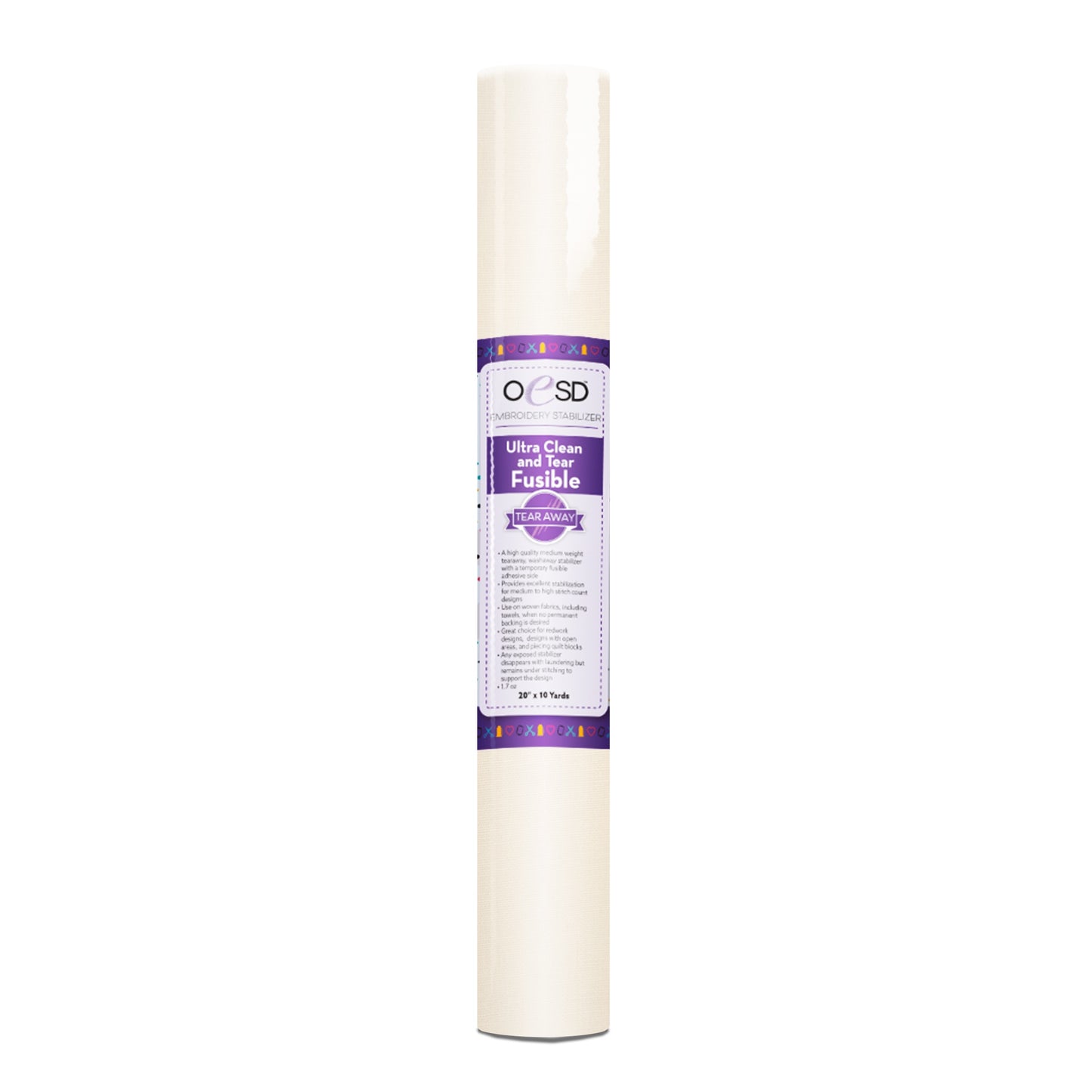 OESD Ultra Clean and Tear Fusible 20" x 10yd