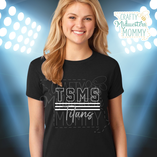 Troy South Middle School Titans Varsity T-Shirt