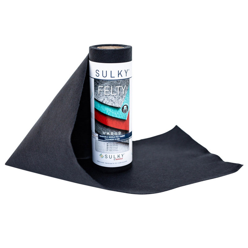 Sulky Felty Embroidery Felt - Anthracite