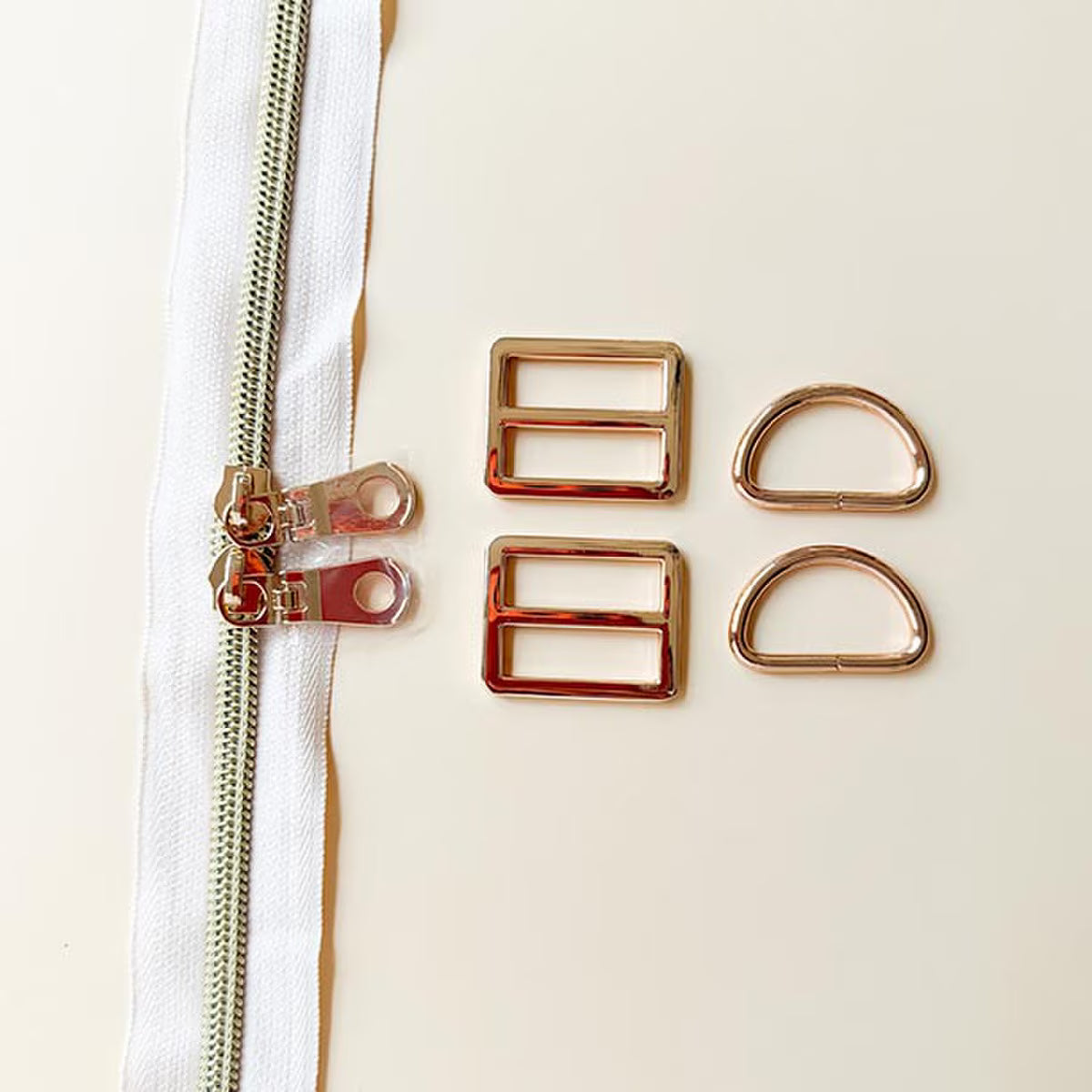Riley Blake Minki Kim Backpack Hardware Kit Light Gold
