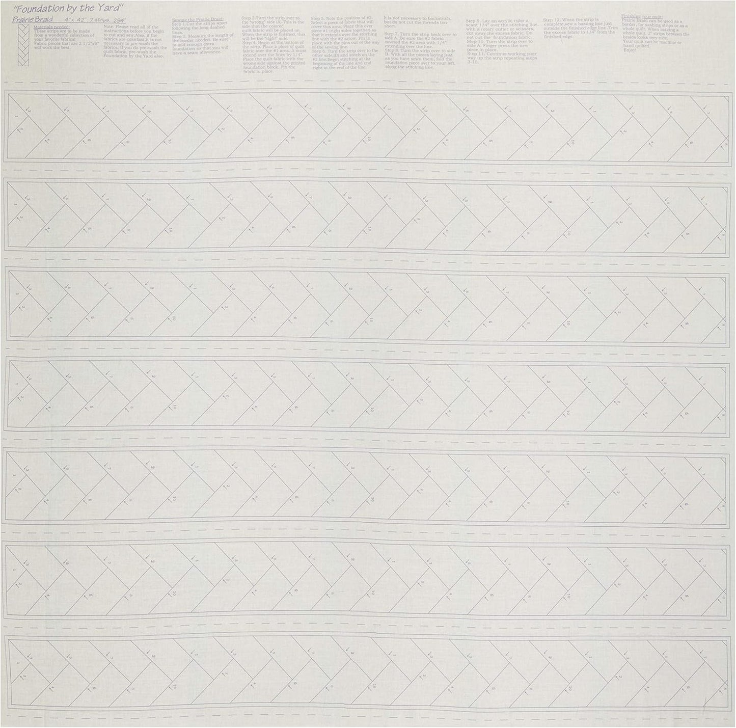 Benartex Foundation By the Yard - Prairie Braid