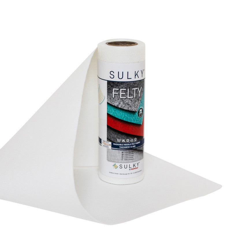 Sulky Felty Embroidery Felt - White