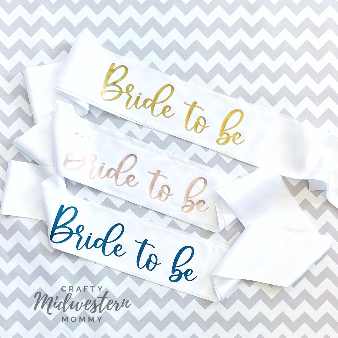 Bride to be sash