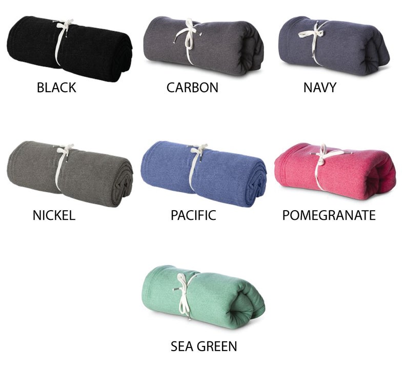 Custom Embroidered Fleece Blanket