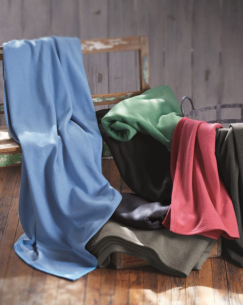 Custom Embroidered Fleece Blanket
