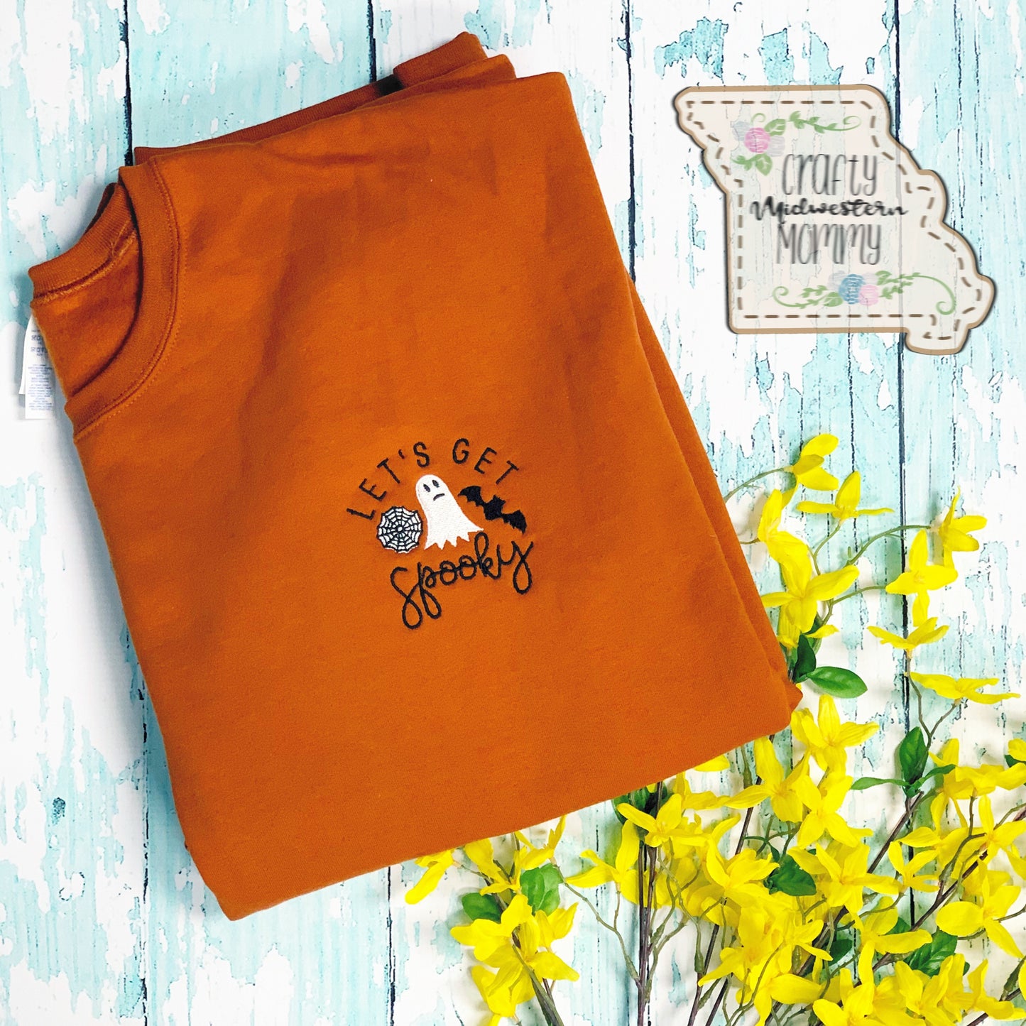 Let’s Get Spooky Adult Embroidered Sweatshirt