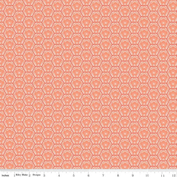 Riley Blake Honeycomb Hill Honeycomb Rouge