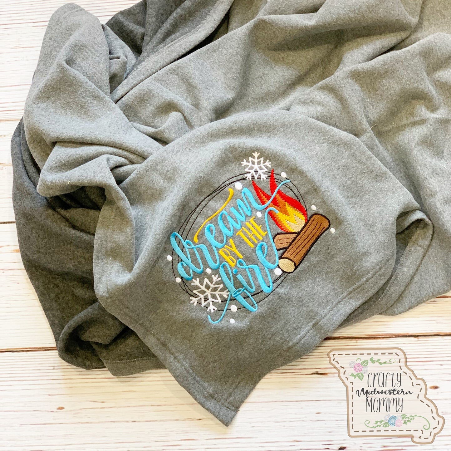 Dream by the Fire Fleece Blanket