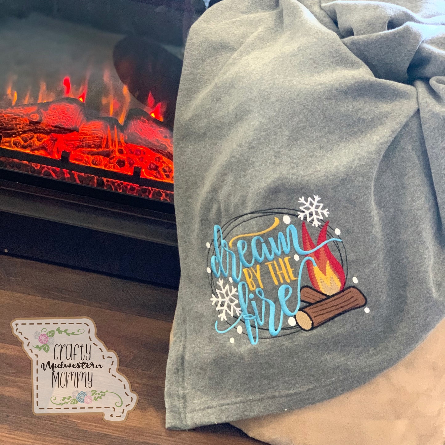 Dream by the Fire Fleece Blanket