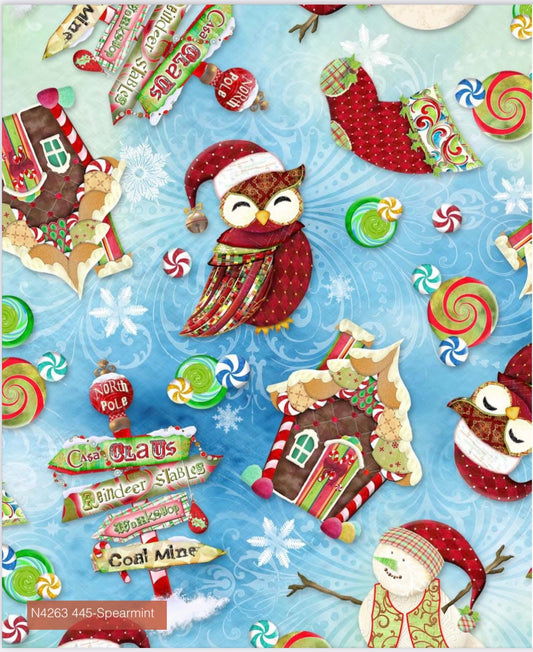 Oh Snow N4263 Spearmint Toss Digital- Hoffman Bali Batik