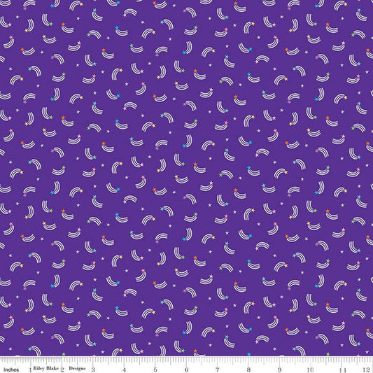Unicorn Kingdom Shooting Stars Purple Sparkle
