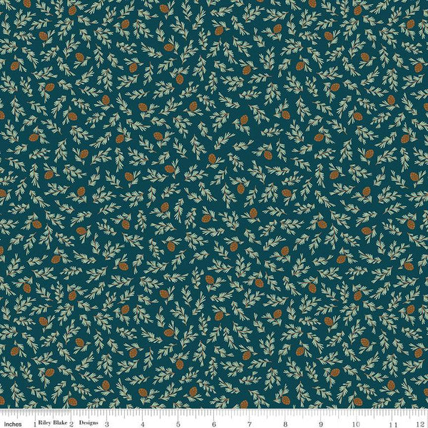 Camp Woodland Pine Cones Off Navy