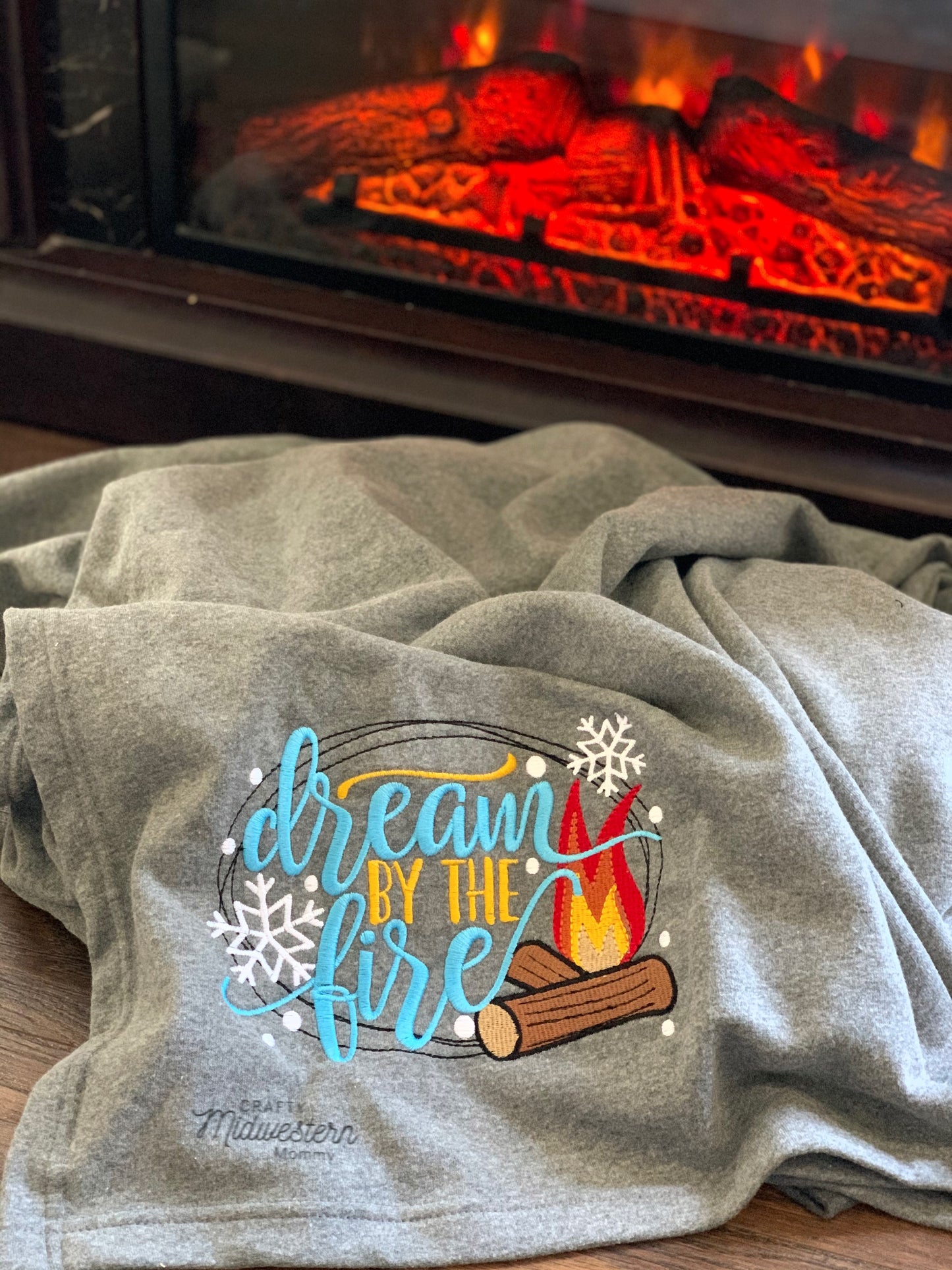 Dream by the Fire Fleece Blanket