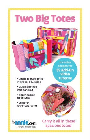 Two Big Totes Sewing Pattern
