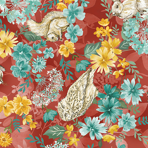 Benartex Fabrics Montgomery Charming Forest Russet